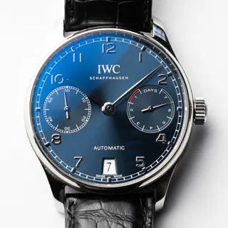 IWC Portugieser IW500710 42.5mm Stainless steel Blue