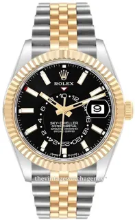 Rolex Sky-Dweller 336933-0004 Yellow gold and Oystersteel Black