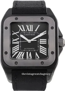 Cartier Santos W2020010 38mm Stainless steel and PVD Black