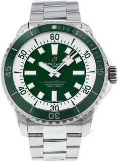 Breitling Superocean A17376A31L1A1 44mm Stainless steel Green