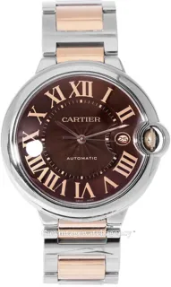 Cartier Ballon Bleu W6920032 42mm 18 carat rose gold$steel Brown