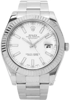 Rolex Datejust II 116334/1 Stainless steel White