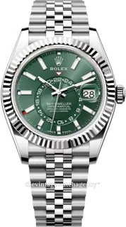 Rolex Sky-Dweller 336934-0002 White gold and Stainless steel Green