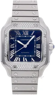 Cartier Santos de Cartier W4SA0006 35mm Stainless steel Blue