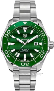 TAG Heuer Aquaracer WAY201S.BA0927 43mm Stainless steel Green