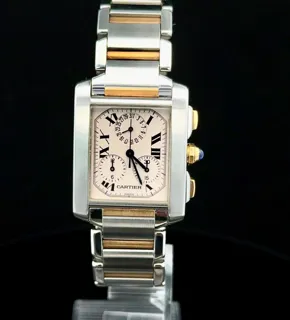 Cartier Tank Française 2303 Stainless steel and gold