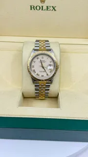 Rolex Datejust Turn-O-Graph 16263 Stainless steel and gold White