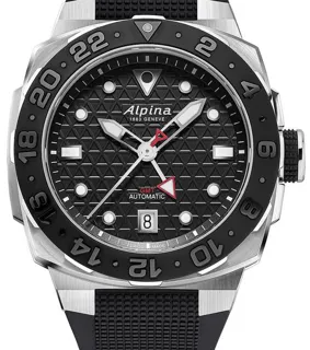 Alpina Startimer AL-560B3VE6 39mm Stainless steel Black