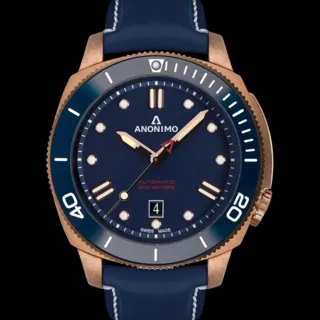 Anonimo Nautilo AM-1002.07.005.A07 45mm Bronze and Stainless steel Blue