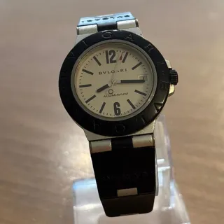 Bulgari Diagono AL 38 TA 38mm Aluminium White