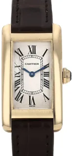 Cartier Tank Amu00e9ricaine 1710 Yellow gold Cream