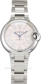 Cartier Ballon Bleu 33mm W6920100 33mm Stainless steel Pink