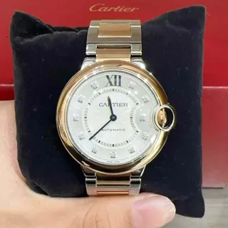 Cartier Ballon Bleu 36mm W3BB0013 36mm Yellow gold and Stainless steel Silver