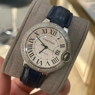 Cartier Ballon Bleu 36mm W69017Z4 36mm Stainless steel White