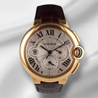 Cartier Ballon Bleu 44mm 3568 44mm Yellow gold Silver