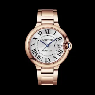 Cartier Ballon Bleu de Cartier WGBB0039 40mm Rose gold Silver