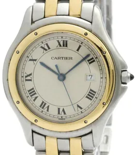 Cartier Cougar 187904 33mm Yellow gold and Stainless steel Silver