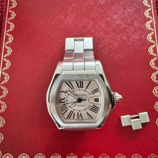 Cartier Roadster 3312 40mm Stainless steel White