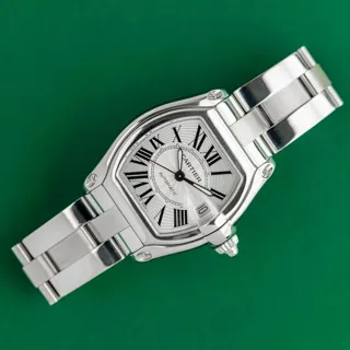 Cartier Roadster W62025V3 38mm Stainless steel Silver