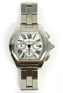 Cartier Roadster W6206019 50mm Stainless steel White