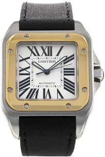 Cartier Santos de Cartier W20072X7 Yellow gold and Stainless steel Silver