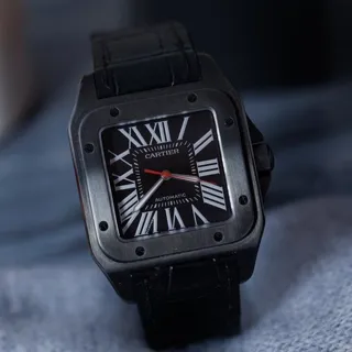 Cartier Santos de Cartier WSSA0006 51mm Stainless steel Black