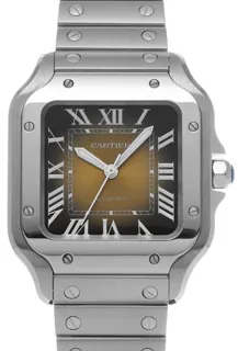 Cartier Santos de Cartier WSSA0065 35mm Stainless steel Brown