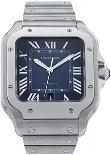 Cartier Santos WSSA0013 Stainless steel Blue