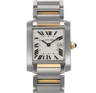 Cartier Tank Française W51012Q4 2465 Yellow gold and Stainless steel Silver