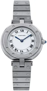 Cartier Santos Vendôme GGC98000 24mm Stainless steel White