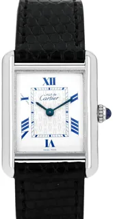 Cartier Tank Must 2416 22mm Silver White