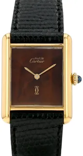 Cartier Tank Must 23mm Vermeil Brown