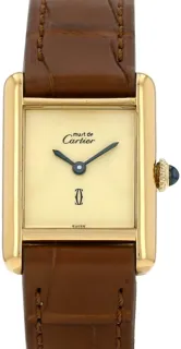 Cartier Tank Must 21mm Vermeil Champagne