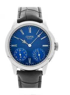 Czapek & Cie Quai des Bergues Stainless steel blue enamel