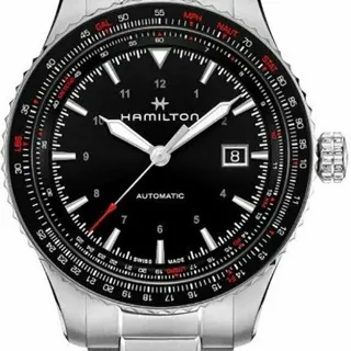 Hamilton Khaki Aviation H76615130 42mm Stainless steel Black