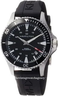 Hamilton Khaki Navy H82335331 40mm Stainless steel Black