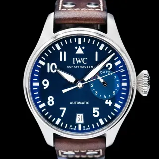 IWC Big Pilot IW501002 (LE  ) 46mm Stainless steel Blue