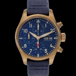 IWC Pilot Chronograph IW388109 41mm Bronze Blue