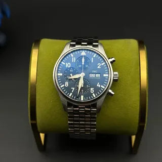 IWC Pilot Chronograph IW377717 (LE  ) 43mm Stainless steel Blue