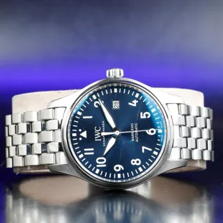 IWC Pilot Mark IW327016 40mm Stainless steel Blue