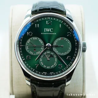 IWC Portugieser IW3442-07 42.5mm Stainless steel Green