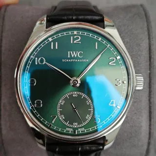 IWC Portugieser IW3583-10 40.5mm Stainless steel Green