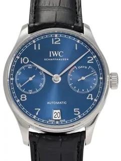 IWC Portugieser IW500710 42.5mm Stainless steel Blue