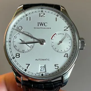 IWC Portugieser IW500712 42.5mm Stainless steel Silver