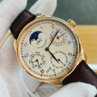 IWC Portugieser IW502306 44mm Red gold Silver