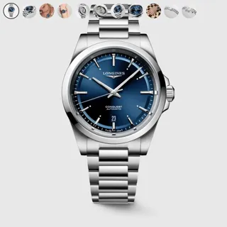 Longines Conquest L38304926 41mm Stainless steel Blue