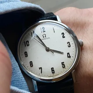 Omega Genève 131.019 34mm Stainless steel White