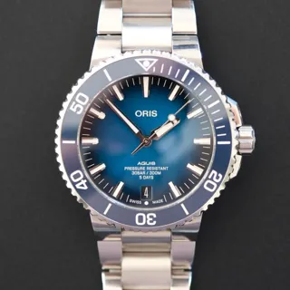 Oris Aquis 01 400 7763 4135-07 8 24 09PEB 43.5mm Stainless steel Blue