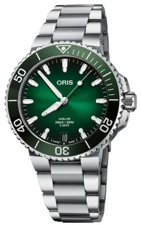 Oris Aquis 01 400 7769 4157-07 8 22 09PEB 41.5mm Stainless steel Green