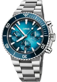 Oris Aquis Chronograph 01 771 7793 4155-07 8 23 01PEB 43.5mm Stainless steel Blue